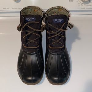 Sperry Duck Boots Black